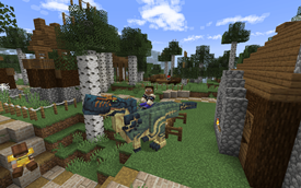 me on an dinosaur