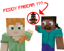 Steve & Alex losing it over Freddy Fazbear