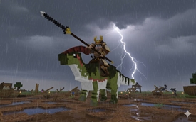 Legendary Samurai atop his Legendary Parasaurolophus