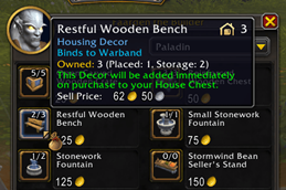 Vendor Item Overlay