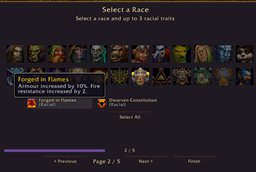 Setup (Racial Traits)