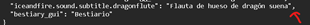 The error (Example in spanish)