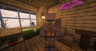 Villager on floatin isle