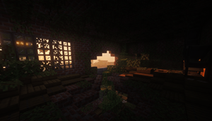 Inside of a building