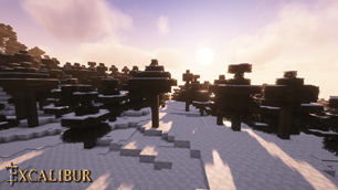 Snowy forest with Complementary Unbound shaders