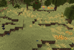 Fallen needles particles