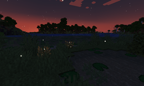 Firefly bushes in a Marsh Blooming Biosphere