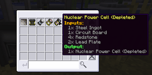 Fabricator Recipe Selector GUI