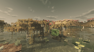 Slime Mob in a Swamp.
