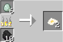 Smelting recipe example