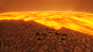 Rutile and Petroleum, deep near the lava