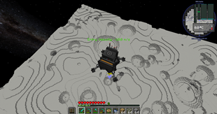 Galacticraft Moon Landing