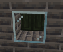 Shutters Behind Transparent Blocks