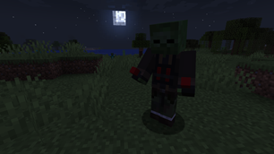 Infected terrorist at night