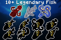 Adds 10+ Huge Legendary Fish