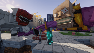 Cinematic shot from Kaiju Hachi-go (Kaiju No. 8).