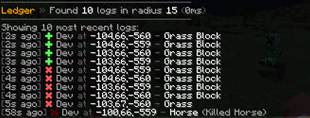 ledger lookup radius