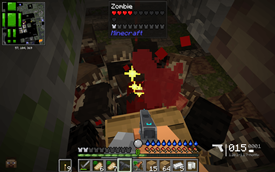 blood splatter...
