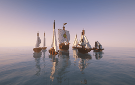 Small Convoy of Ships