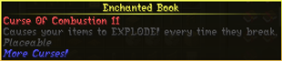 Curse Of Combustion II with Enchantment Descriptions