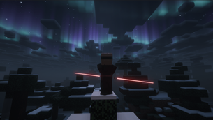 Night Time with Red lightsaber!