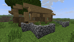 A ruined house from TU14, hidden amongst the windswept hills
