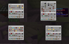 Example loot from a Shulker Redstone Supply Tower