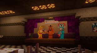 A stage with something brand new and shiny!