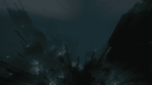 Deep sea and even deeper ocean.