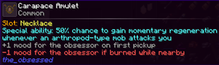 Carapace Amulet