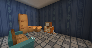 watching tv in the basement