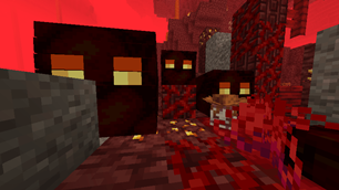 Magma Cubes of differing sizes, showcasing their texture resolution differences