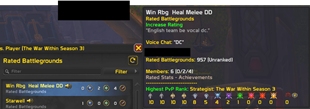 Leader/Group Achievements when Applying