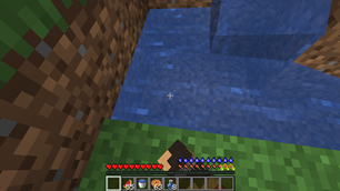 or directly on water source