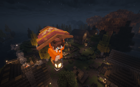 Flying over haters... and villagers.