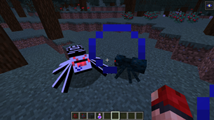 Skeletorus spider next to Cave Spider.png