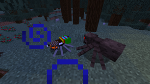 Sparklemuffin Cave Spider next to Spider.png