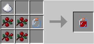 Crafting recipe example