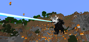 Godzilla unleashing his atomic breath (new)