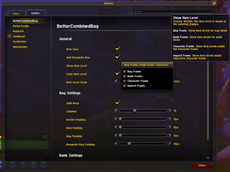 Available Settings