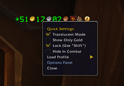 Quick dropdown menu