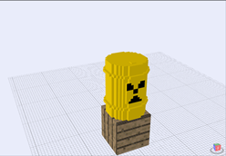 Radioactive barrel