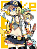 Champion Kagamine Rin and Elite Four Kagamine Len