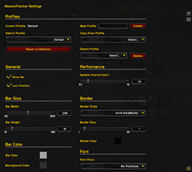 Settings Panel