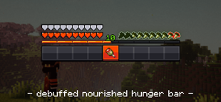 debuffed nourished hunger bar