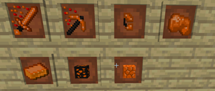The many items in the flames
