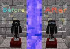 Before and after.