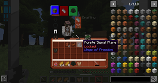 Locked slots gray overlay with a resource pack example