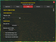Tooltip Settings Tab 1/2