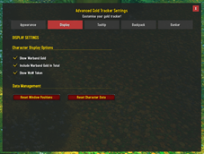 Display Settings Tab